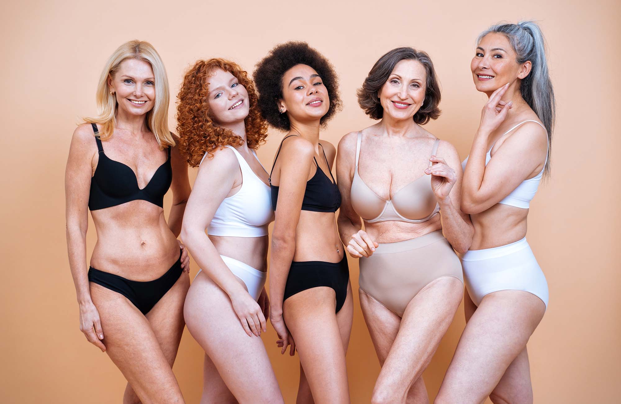 body images of all shapes, sizes and colours